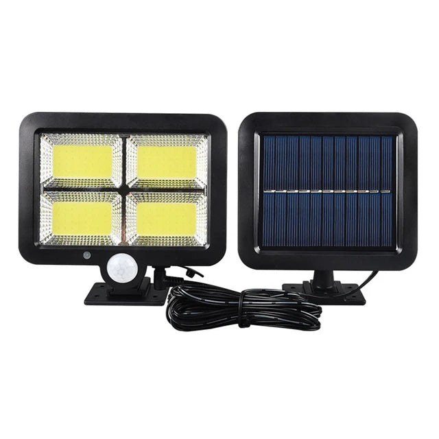 160LED Solar Powered Wall Light Waterproof Outdoor Motion Sensor Lighting Park Courtyard Fence Street Garden Decoration Lamp