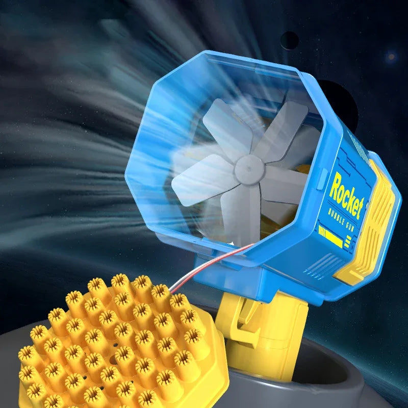 69 Hole Rocket Launcher Handheld Portable Electric Automatic Bubble Gun for Boys and Girls (Without Bubble Water)