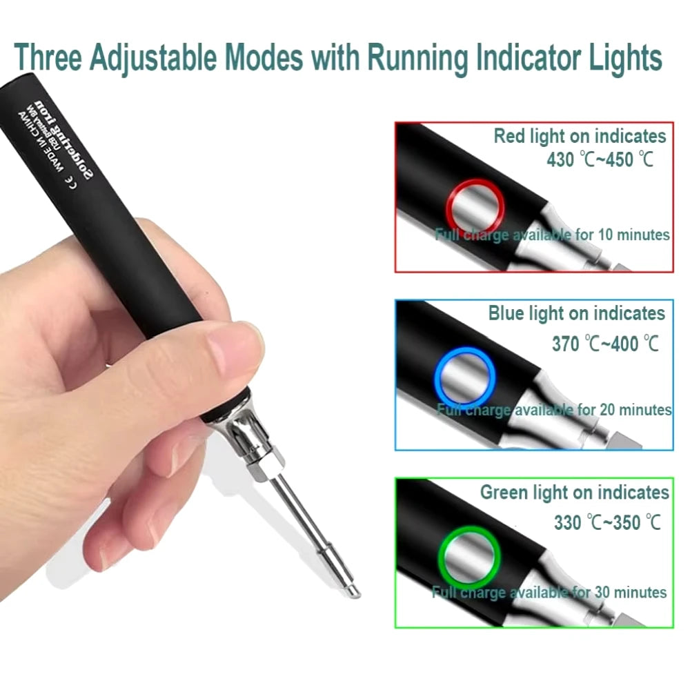 Xiaomi Wireless Charging Electric Soldering Iron Solder Iron Mini Portable Soldering Iron Tip Rework Accessories Tool Parts NEW