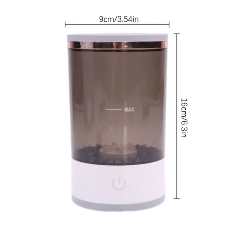 2pcs Electric Makeup Brush Cleaner and Dryer Machine Set Automatic Cosmetic Sponge Puff Makeup Brushes Cleaning and Drying Tool