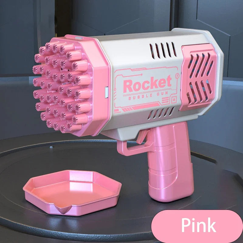 69 Hole Rocket Launcher Handheld Portable Electric Automatic Bubble Gun for Boys and Girls (Without Bubble Water)
