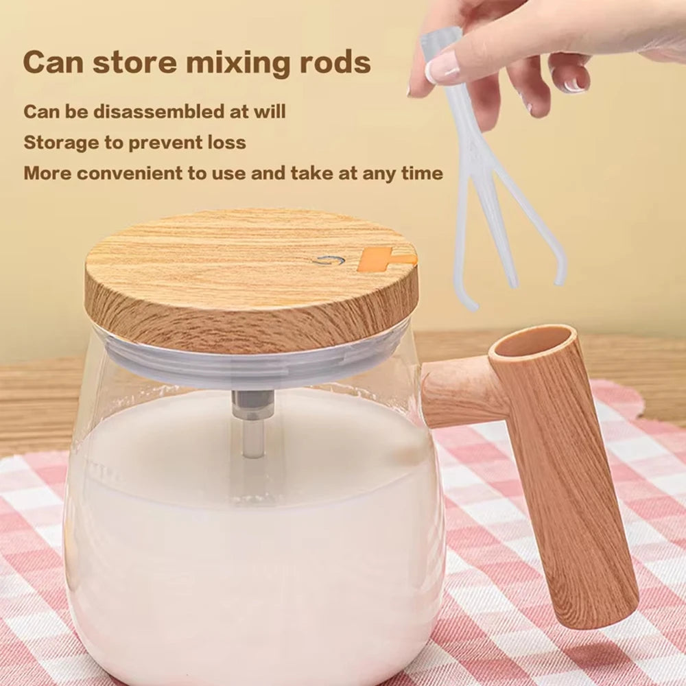 400ML Automatic Stirring Cup Rechargeable Portable Coffee Mug Electric Stirring Rotating Magnetic Home Drinking Tools