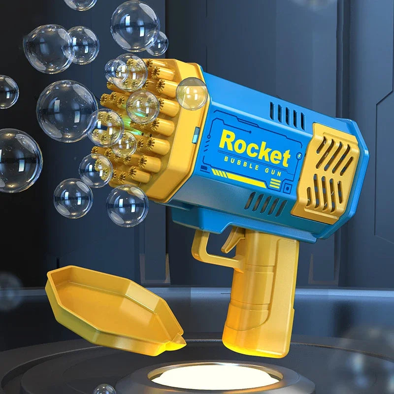 69 Hole Rocket Launcher Handheld Portable Electric Automatic Bubble Gun for Boys and Girls (Without Bubble Water)