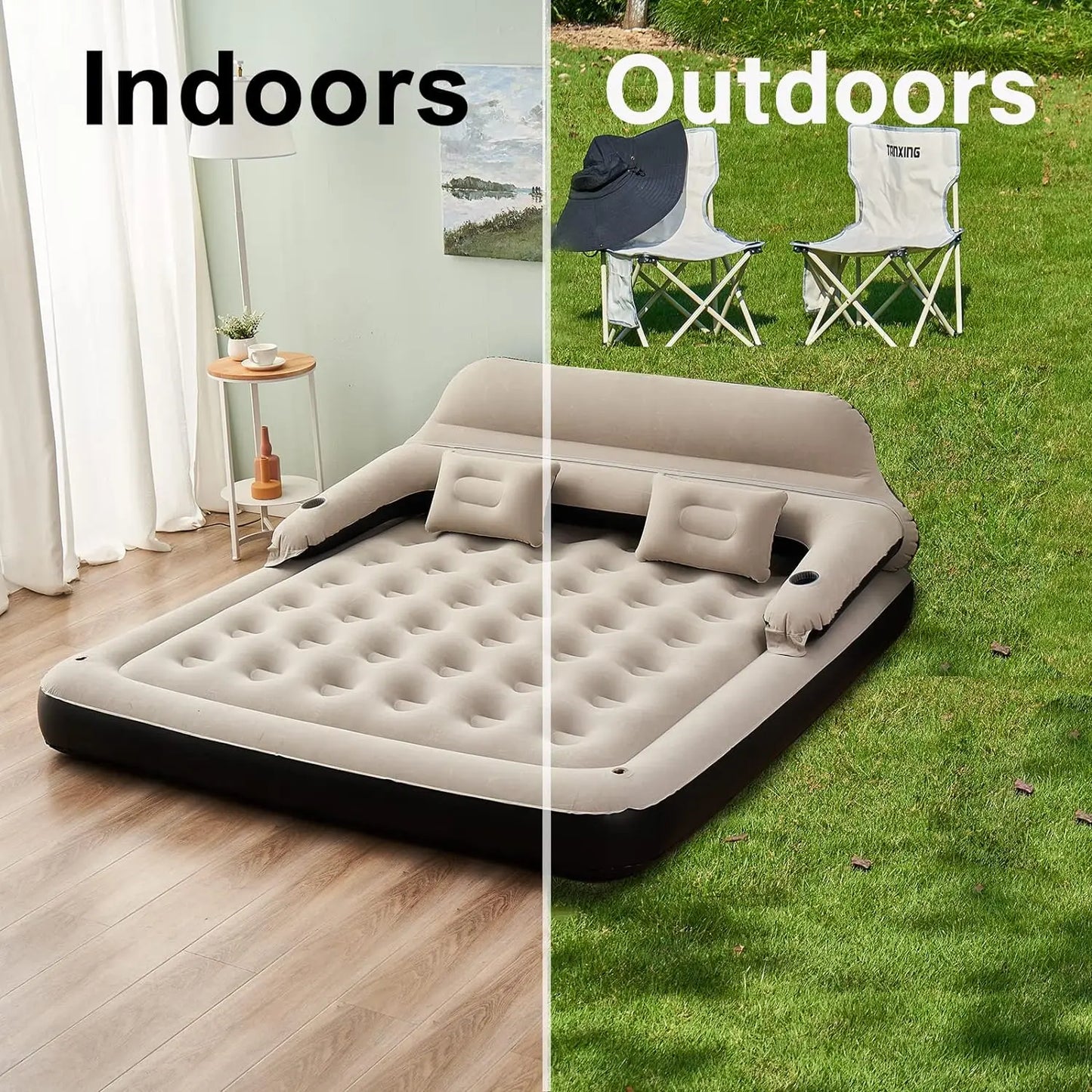 Wholesale Large Size Inflatable Bed Simple Portable Air Cushion Bed Outdoor Household Inflatable Bed