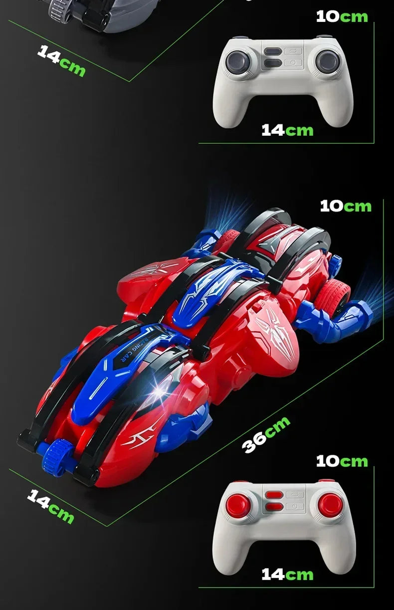 360Roll Stunt Vehicle 2.4G Impact Resistant High-speed Driving Six Wheel Flipping Children Lateral Drift Remote Control Vehicle