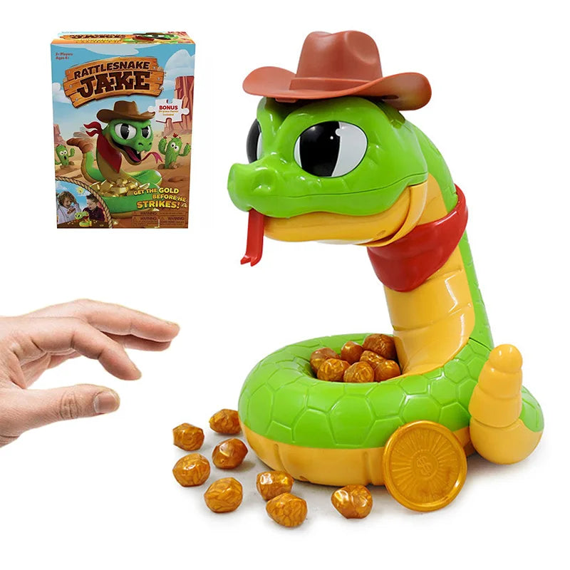 Electric Snake Bite Finger Get the Gold Thrilling Trick Toy Training Reflexes Novelty Funny Classic Party Toy for Kid Adult Gift