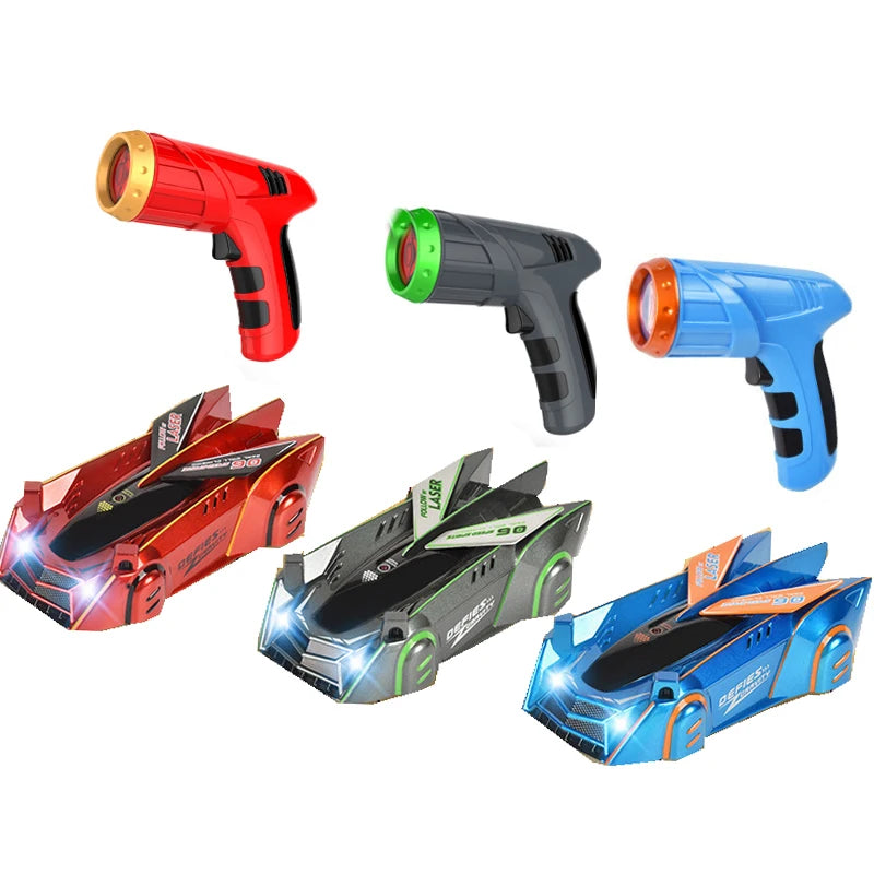 Rc Car Infrared Laser Stunt Tracking Wall Ceiling Climbing Light Remote Control Drifting Car Electric Anti-gravity Car Boy Toys