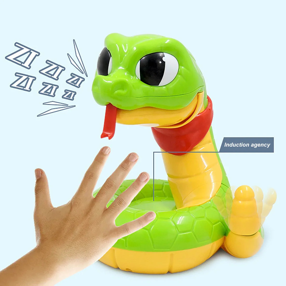 Electric Snake Bite Finger Get the Gold Thrilling Trick Toy Training Reflexes Novelty Funny Classic Party Toy for Kid Adult Gift