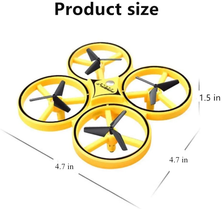 New RC Mini Quadcopter Induction Drone Smart Watch Remote Sensing Gesture Aircraft UFO Hand Control Drone Altitude Hold Kids