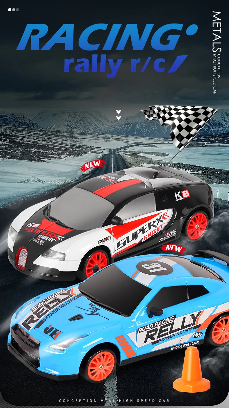 2.4G Drift Rc Cars 4WD RC Drift Car Toy Remote Control GTR Model AE86 Vehicle Car RC Racing Car Toys for Boys Children's Gift