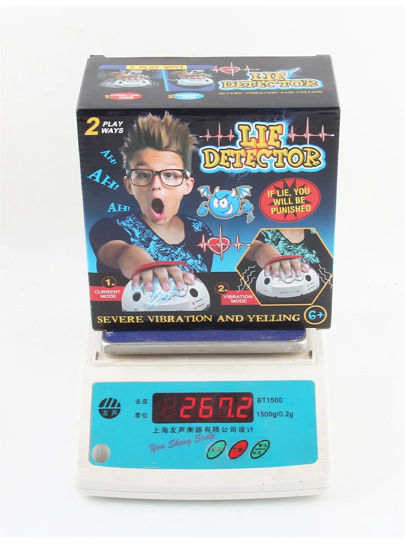 Electric Lie detector desktop trick toys funny party table game Trick toys Reaction testing for drunk game birthday gifts kids