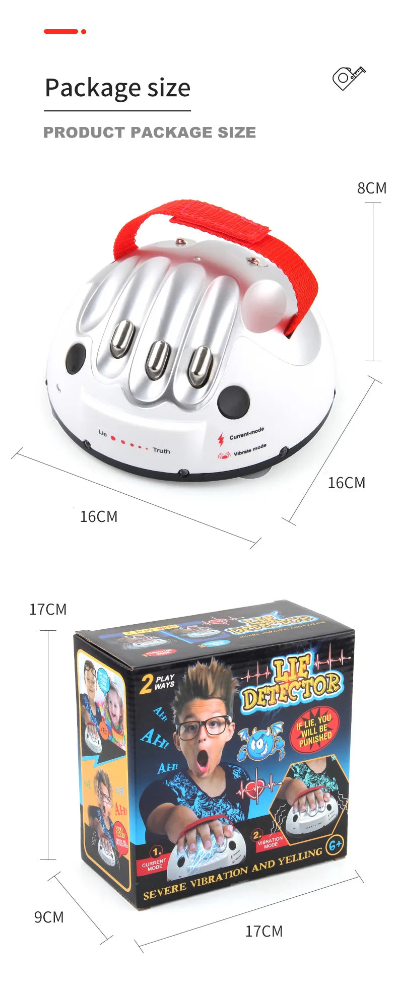 Electric Lie detector desktop trick toys funny party table game Trick toys Reaction testing for drunk game birthday gifts kids