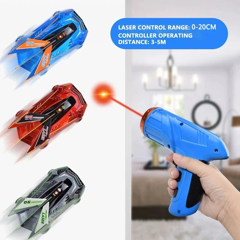 Rc Car Infrared Laser Stunt Tracking Wall Ceiling Climbing Light Remote Control Drifting Car Electric Anti-gravity Car Boy Toys