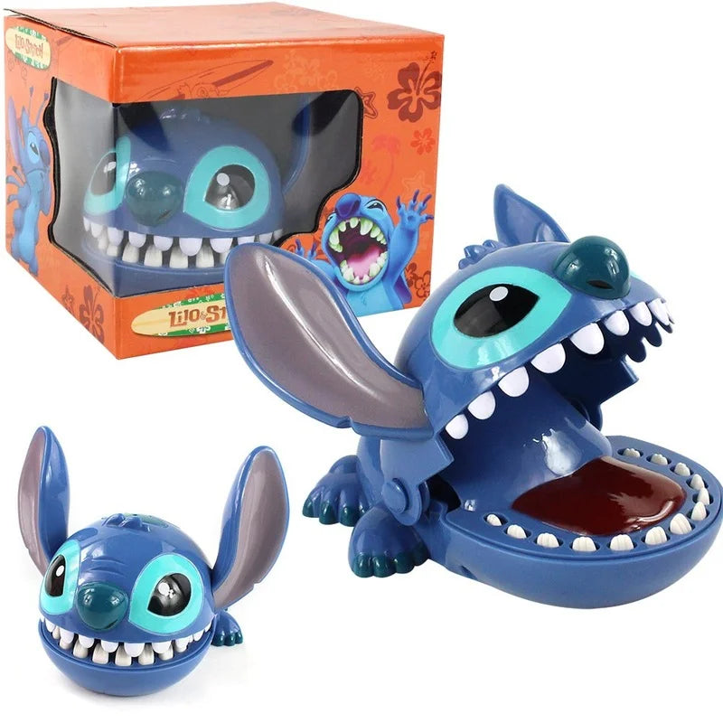 16cm Crocodile Bite Finger Figures Stitch Dentist Push Teeth Funny Game Model Toys Birthday Gifts for Kids Party Toys