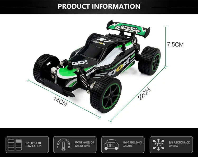 Remote Control Car Drift 20km/h 1:20 RC Racing Car High Speed Off-Road RC Car For Children Kids Gifts RC Drift